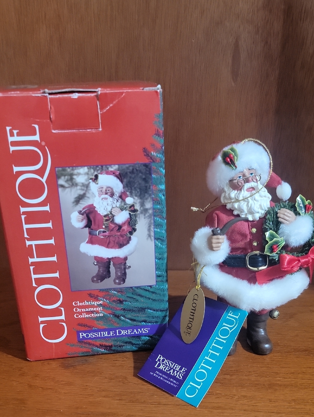 Clothique  Santa Holiday Figurine by Possible Dreams (Spirit Of Santa) 2001